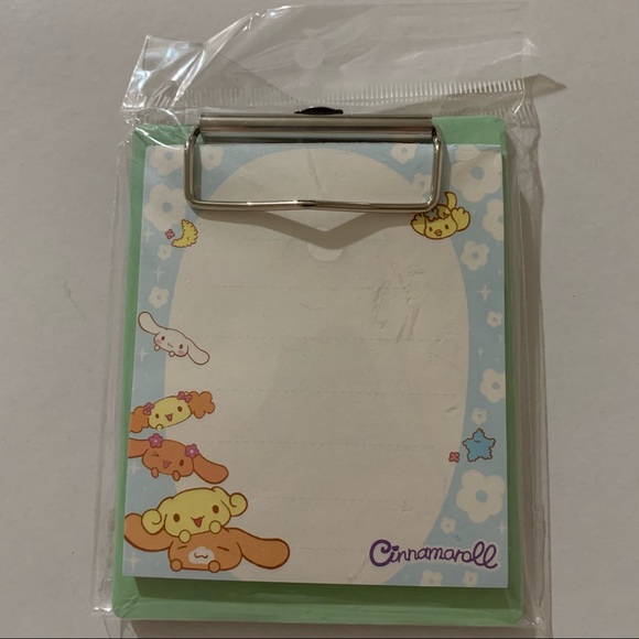 Sanrio Cinnamoroll Mini Clipboard with Memo Pad - Picture 8 of 14